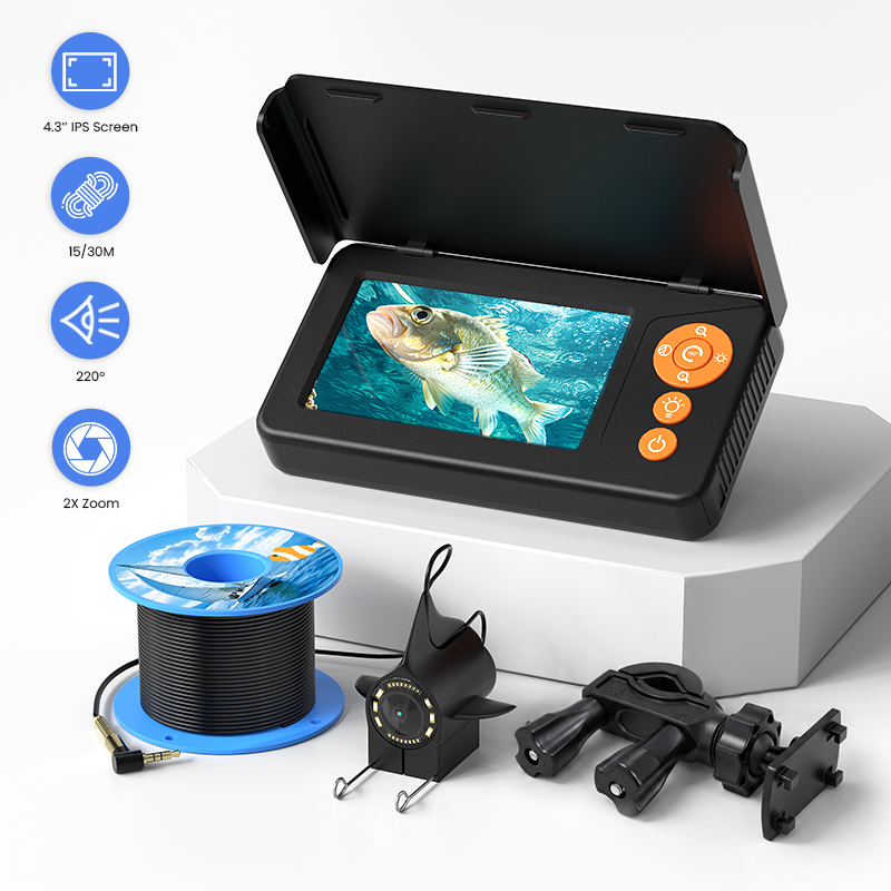 Fish Finder Cable - Onderwaterviscamera met 4,3 inch scherm, draagbaar,